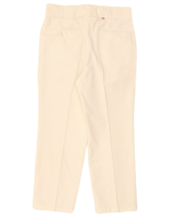 Pantaloni chino dritti da donna Dickies W34 L26 poliestere bianco
