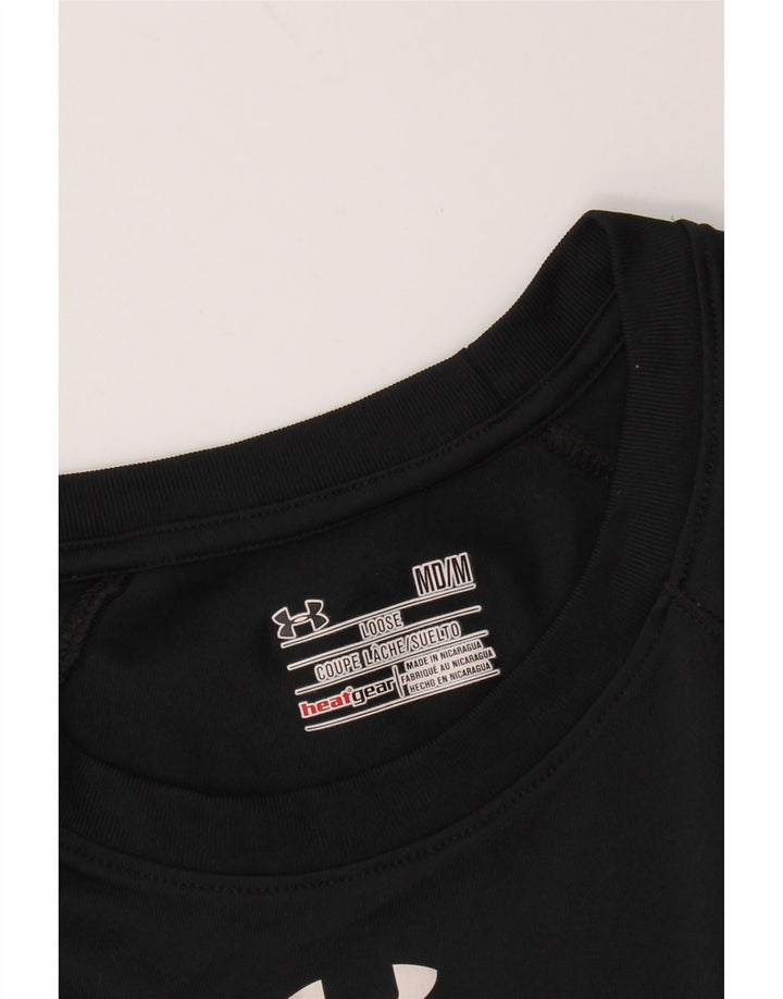 UNDER ARMOUR Maglia termica da donna a maniche lunghe UK 14 Medio Nero