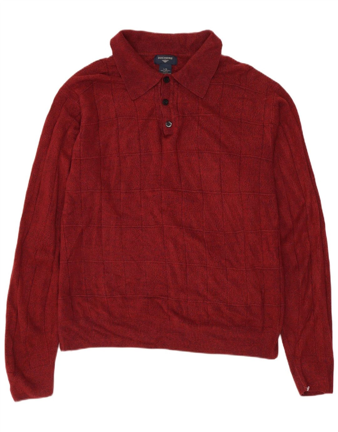 DOCKERS Maglione da uomo con collo alto, grande, in acrilico marrone