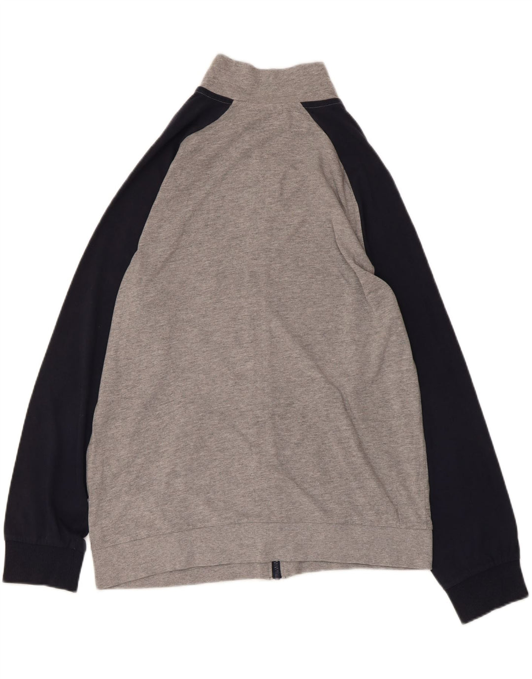 LOTTO Mens Tracksuit Top Jacket Large Grey Colourblock Cotton