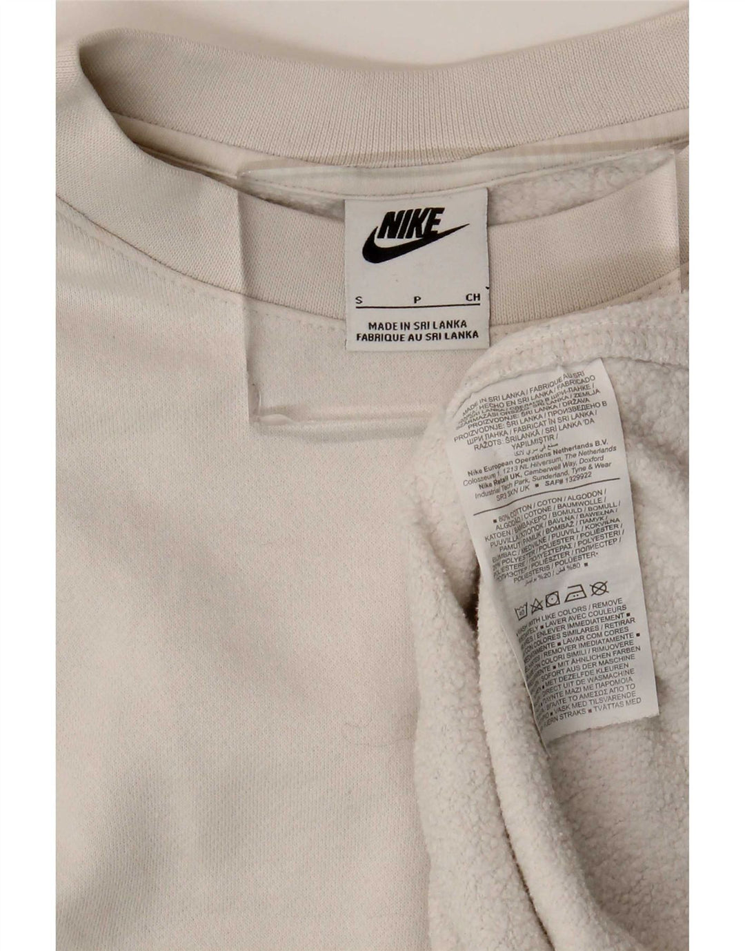 Felpa Nike Uomo Maglione Piccolo Cotone Bianco