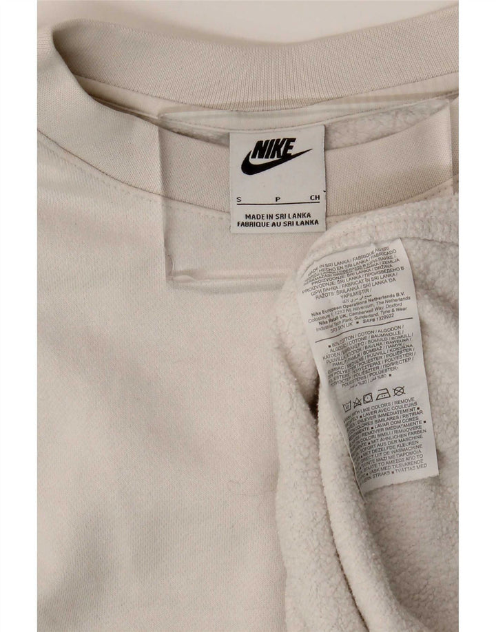 Felpa Nike Uomo Maglione Piccolo Cotone Bianco