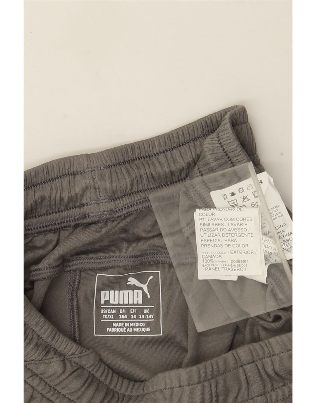 Pantaloncini sportivi Puma da bambino 13-14 anni Poliestere color block grigio