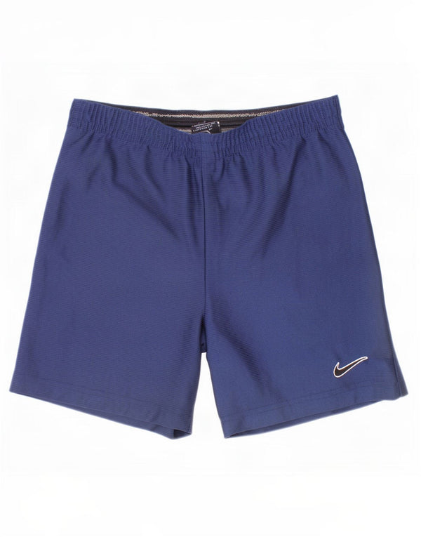 Pantaloncini sportivi Nike da bambino 12-13 anni Large in poliestere gessato blu navy