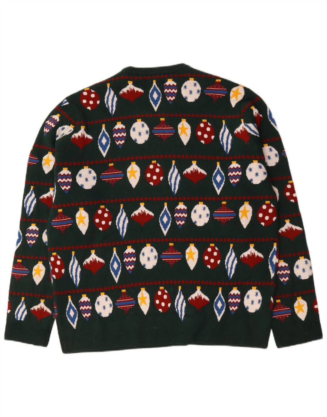 Maglione maglione girocollo da uomo Marks & Spencer 2XL Verde Fair Isle
