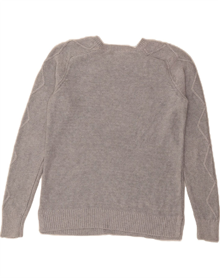MICHAEL KORS Womens Boat Neck Jumper Sweater UK 10 Small Grey Vintage Michael Kors and Second-Hand Michael Kors from Messina Hembry 