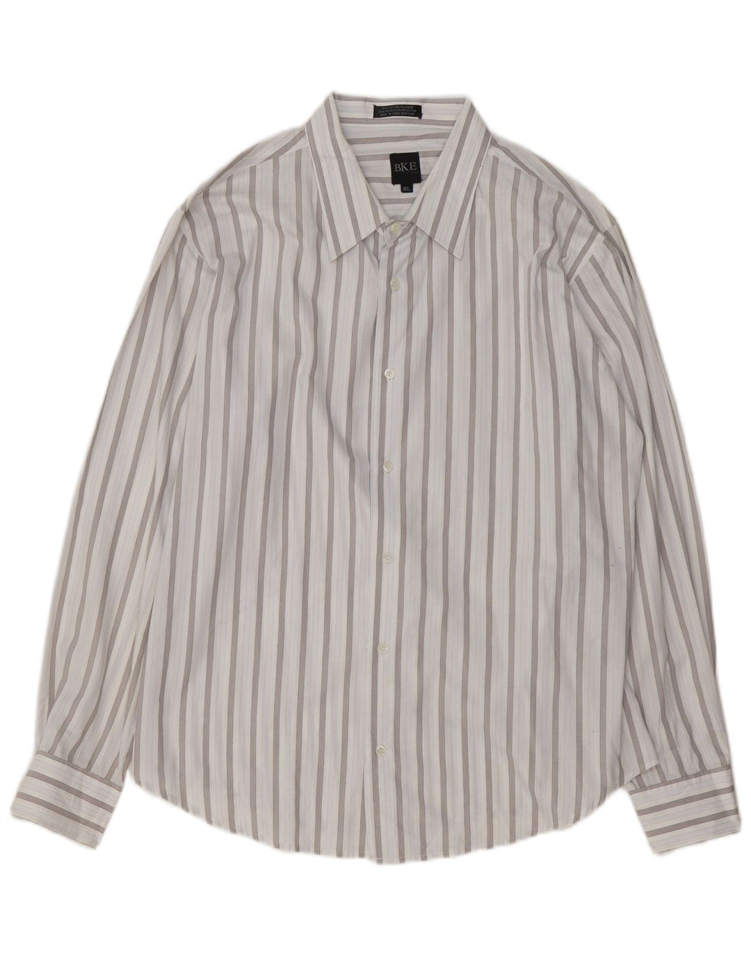 Camicia da uomo BKE XL in cotone a righe blu