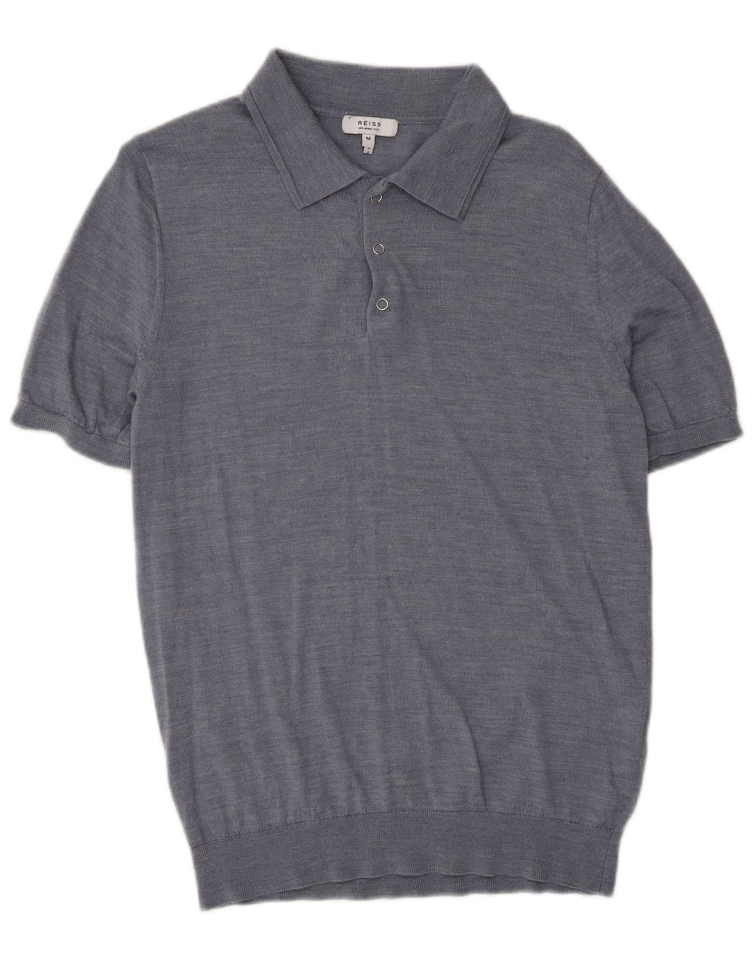Polo da uomo Reiss in lana blu medio