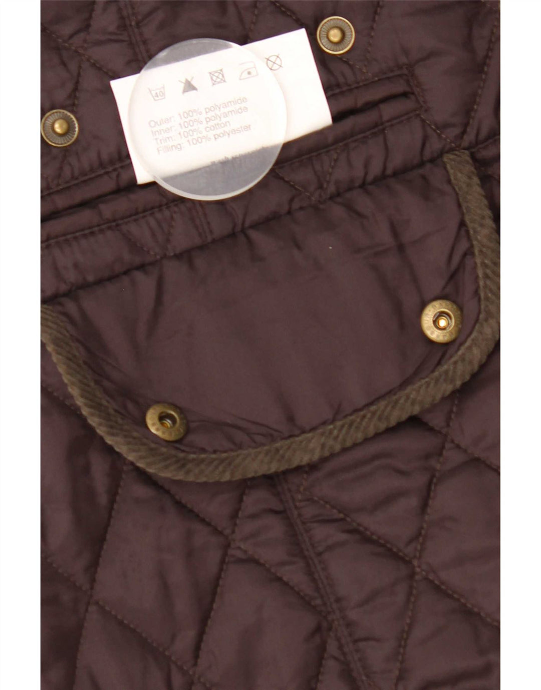 Giacca trapuntata da donna Barbour UK 12 Poliammide marrone medio