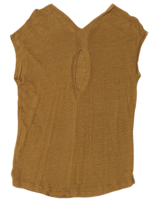 Camicetta Zara Da Donna Top UK 10 Piccola Cachi