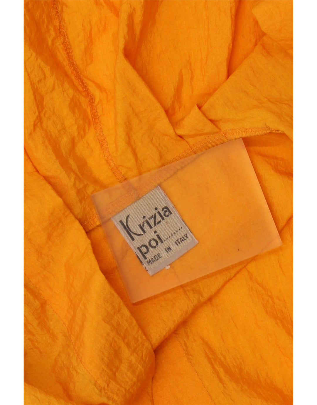 Impermeabile Oversize con Cappuccio KRIZIA Donna IT 40 Small Arancione Poliammide