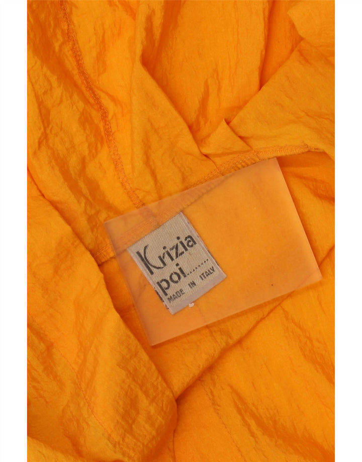 Impermeabile Oversize con Cappuccio KRIZIA Donna IT 40 Small Arancione Poliammide