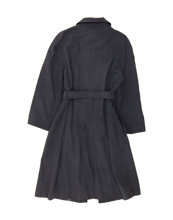 HERNO Womens Overcoat UK 10 Small Navy Blue Vintage Herno and Second-Hand Herno from Messina Hembry 
