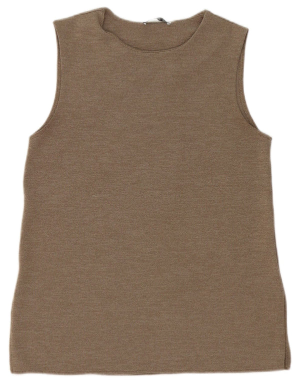 Canotta Donna Zara UK 10 Piccola Beige