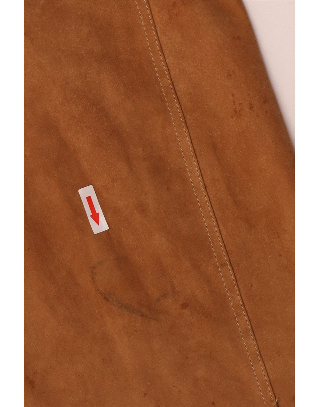 Soprabito in pelle scamosciata da donna Carnaby Street UK 10 piccolo Beige