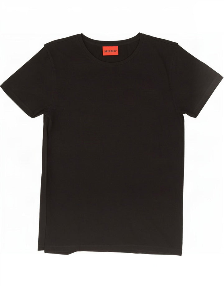 T-shirt da uomo Hugo Boss Top piccola in cotone nero