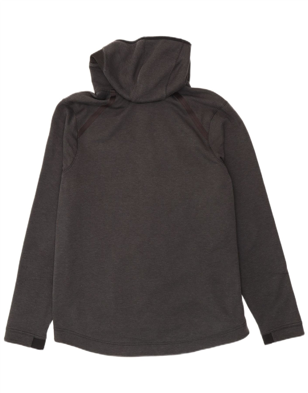 Felpa con cappuccio e zip grafica NBA da uomo, grande, in poliestere color block grigio