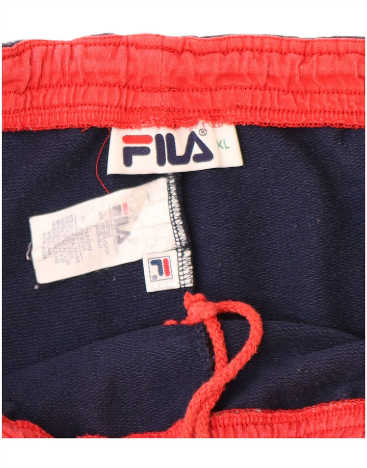 Pantaloncini sportivi da uomo FILA XL in cotone blu navy