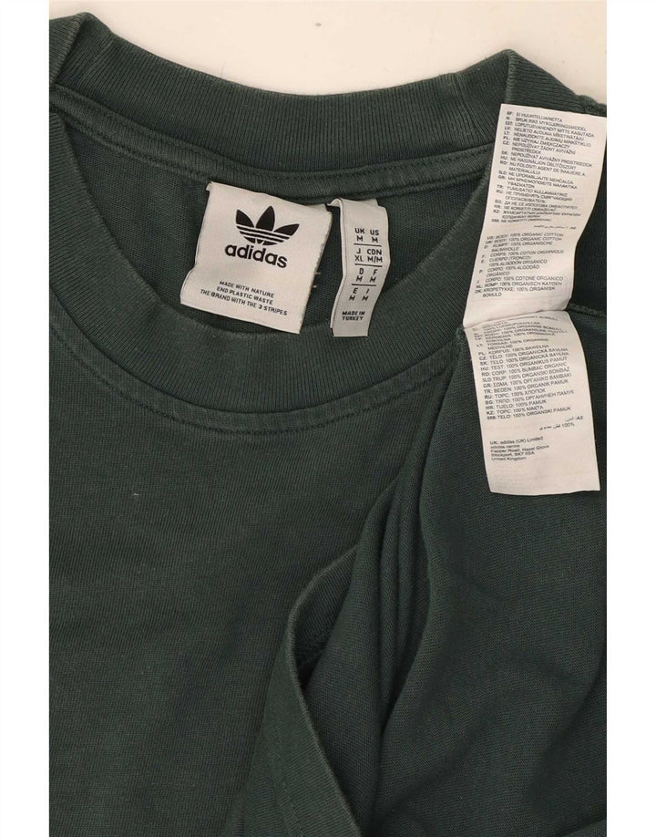 T-shirt da uomo Adidas Top in cotone verde medio