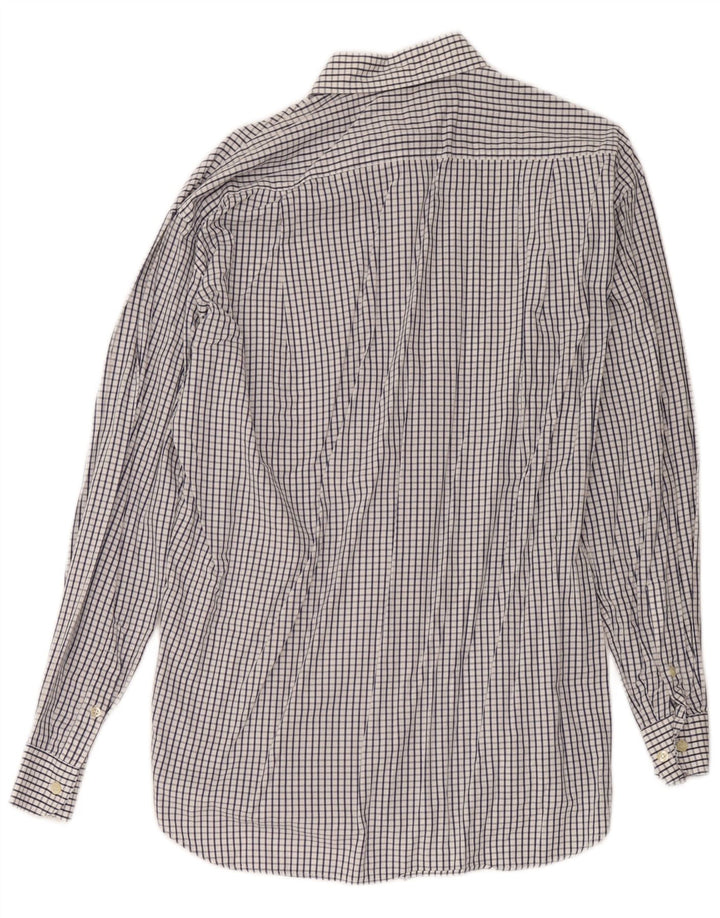 Camicia da uomo Ungaro Taglia 39 15 1/2 Medium White Check