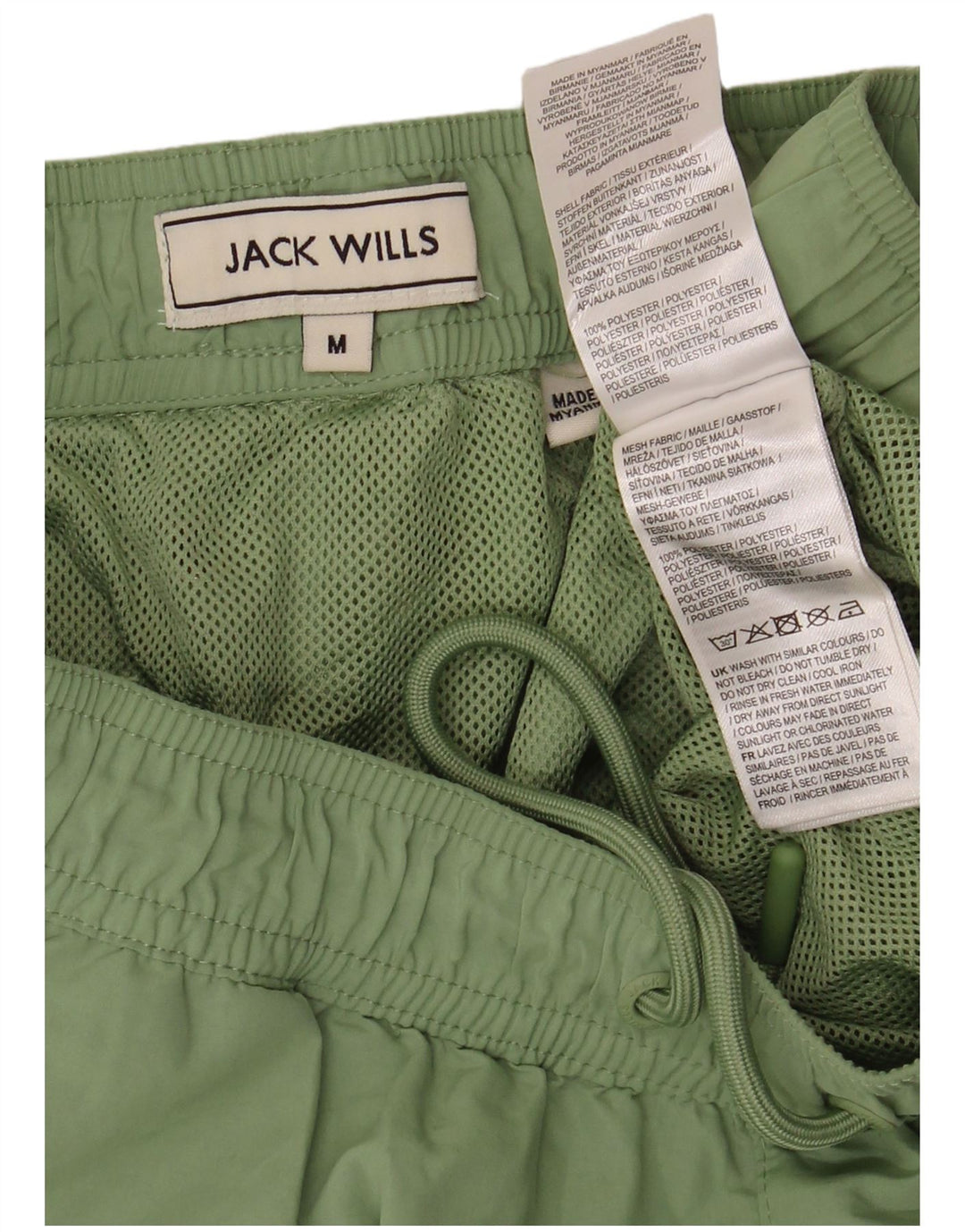 Pantaloncini sportivi da uomo Jack Wills Poliestere verde medio