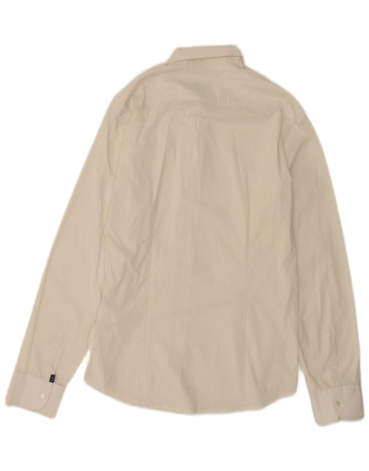 Camicia Uomo Trussardi Jeans Cotone Bianco Medio