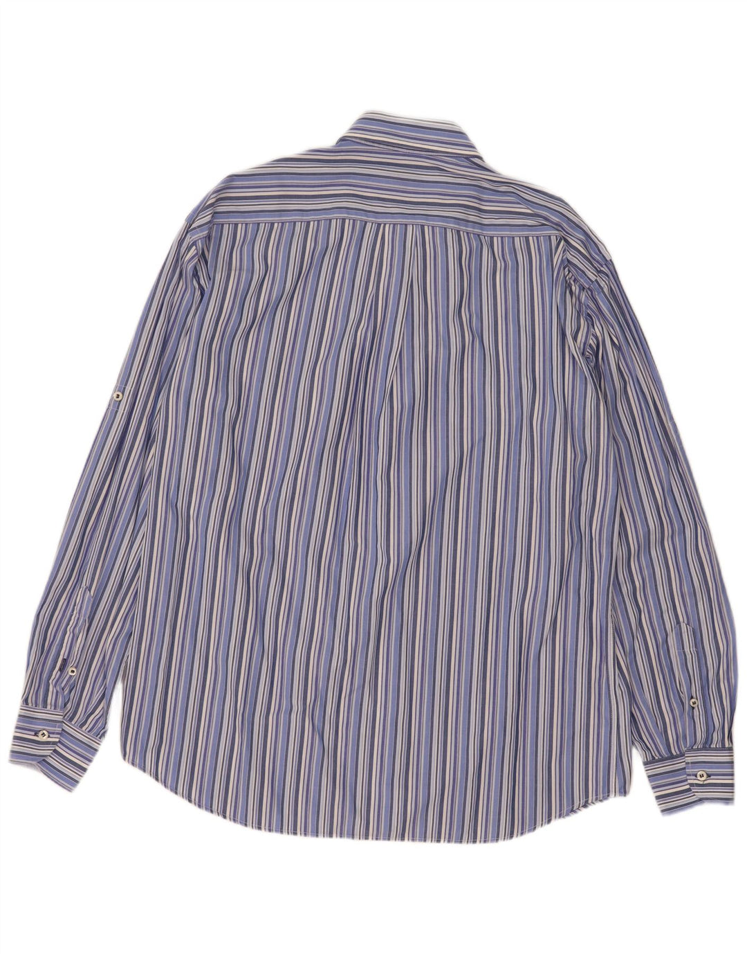 Camicia Uomo Navigare Cotone Riga Grande Blu
