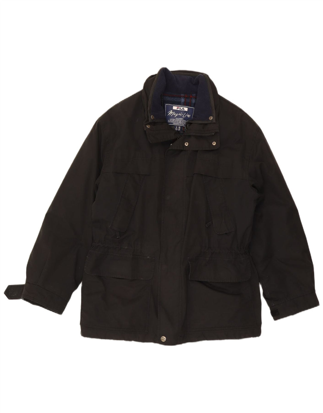 Giacca utility da uomo Fila IT 48 Medium Nero Poliestere