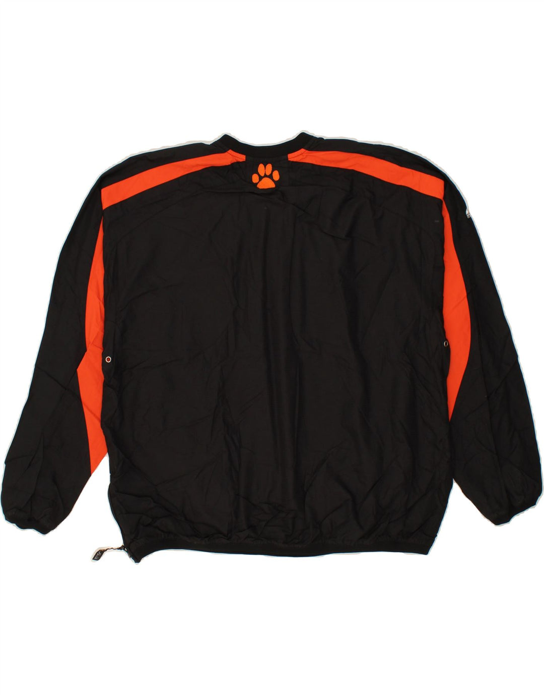VINTAGE Mens Huskies Pullover Tracksuit Top Jacket Large Black Colourblock Vintage Vintage and Second-Hand Vintage from Messina Hembry 