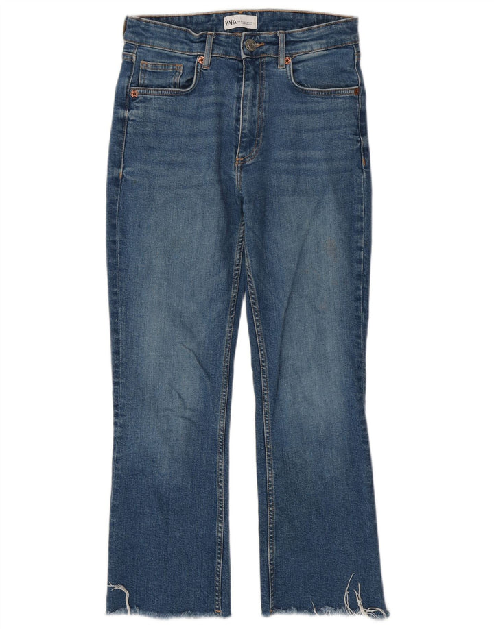 Jeans corti da donna Zara EU 38 piccoli W28 L26 blu