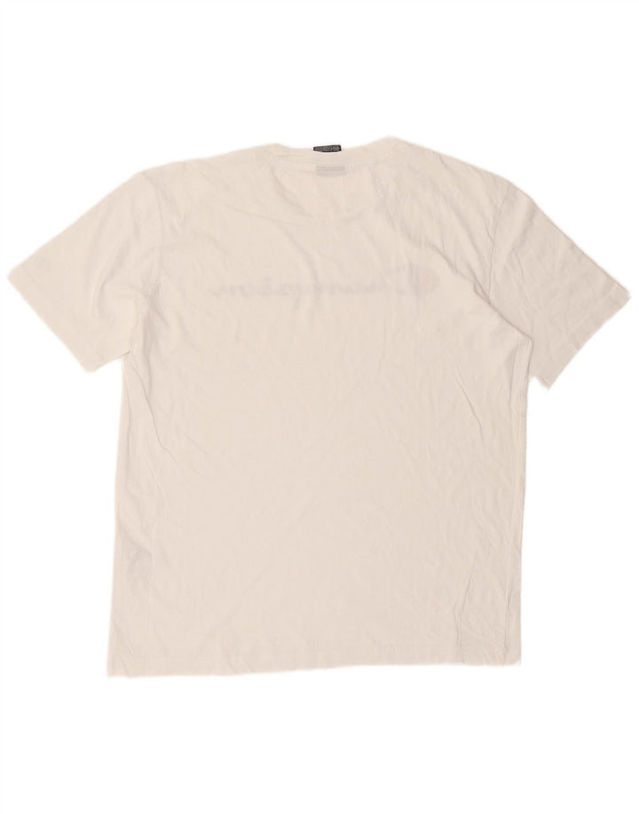 T-shirt grafica da uomo Champion Top in cotone bianco medio
