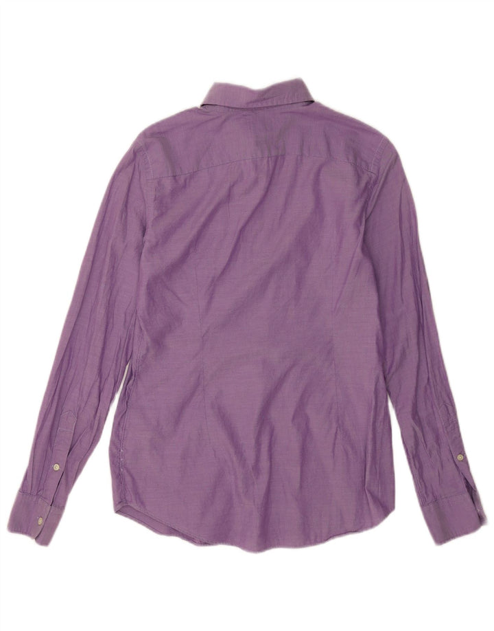 Camicia Ralph Lauren da uomo su misura US 6 cotone viola medio