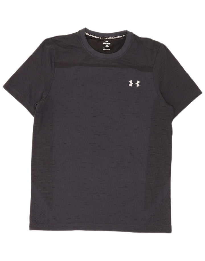 Maglietta aderente da uomo Under Armour, blu navy medio