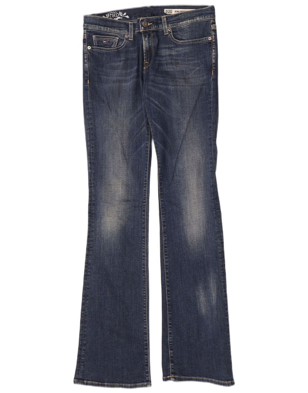 Tommy Hilfiger Donna Nina Bootcut Jeans W30 L34 Cotone Blu