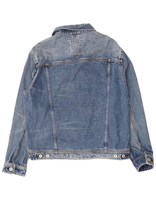 Giacca di jeans da uomo SUPERDRY UK 42 XL Cotone blu