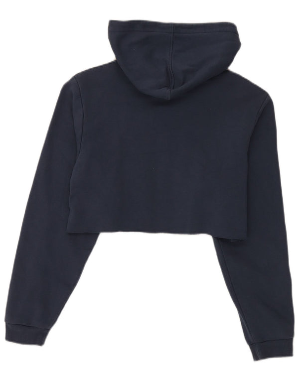 Felpa corta con cappuccio Puma per ragazze 15-16 anni blu navy