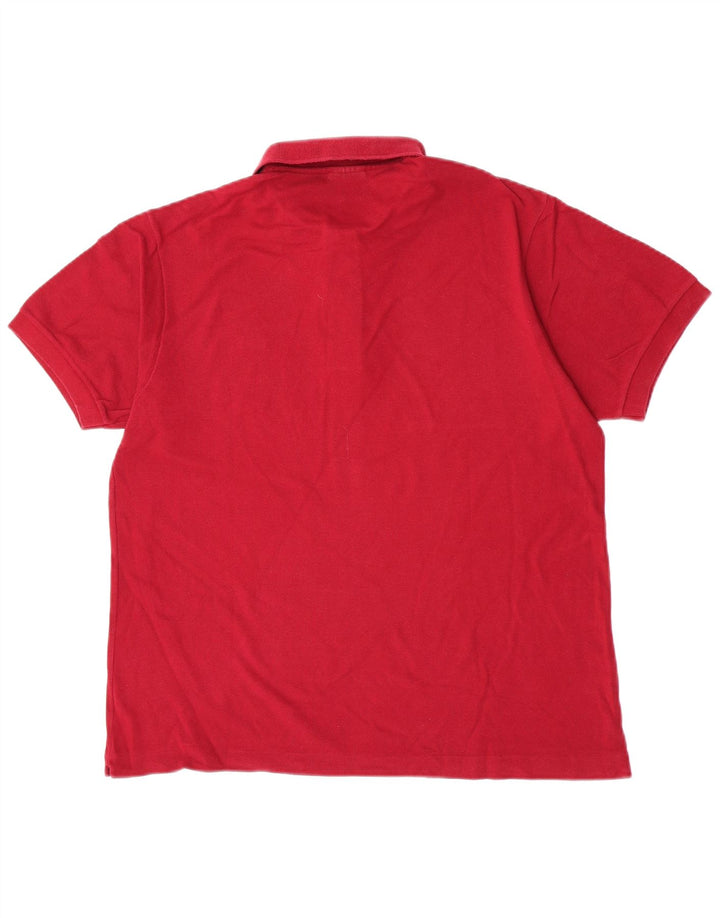 Polo da uomo Lacoste taglia 5 grande in cotone rosso