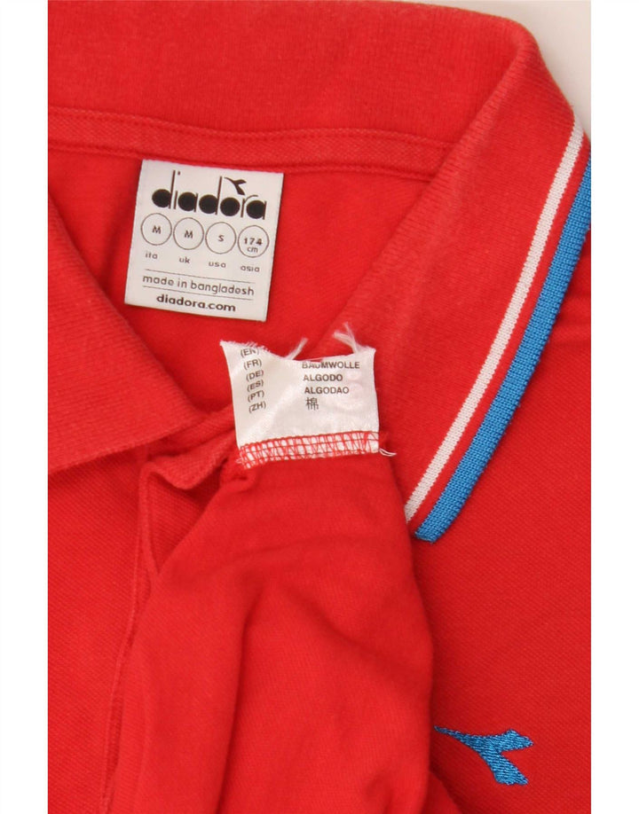Polo Uomo Diadora Rosso Medio In Cotone