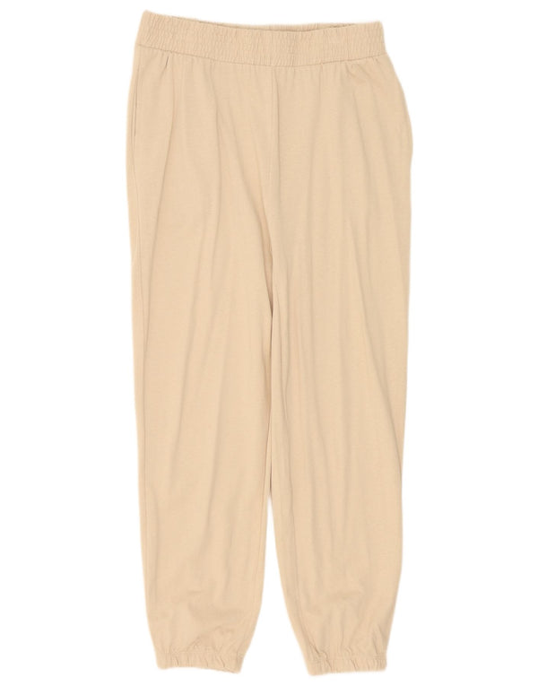 Pantaloni da tuta da donna Zara Joggers UK 12 Cotone beige medio