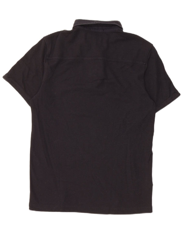 Polo da uomo Fred Perry in cotone blu navy medio