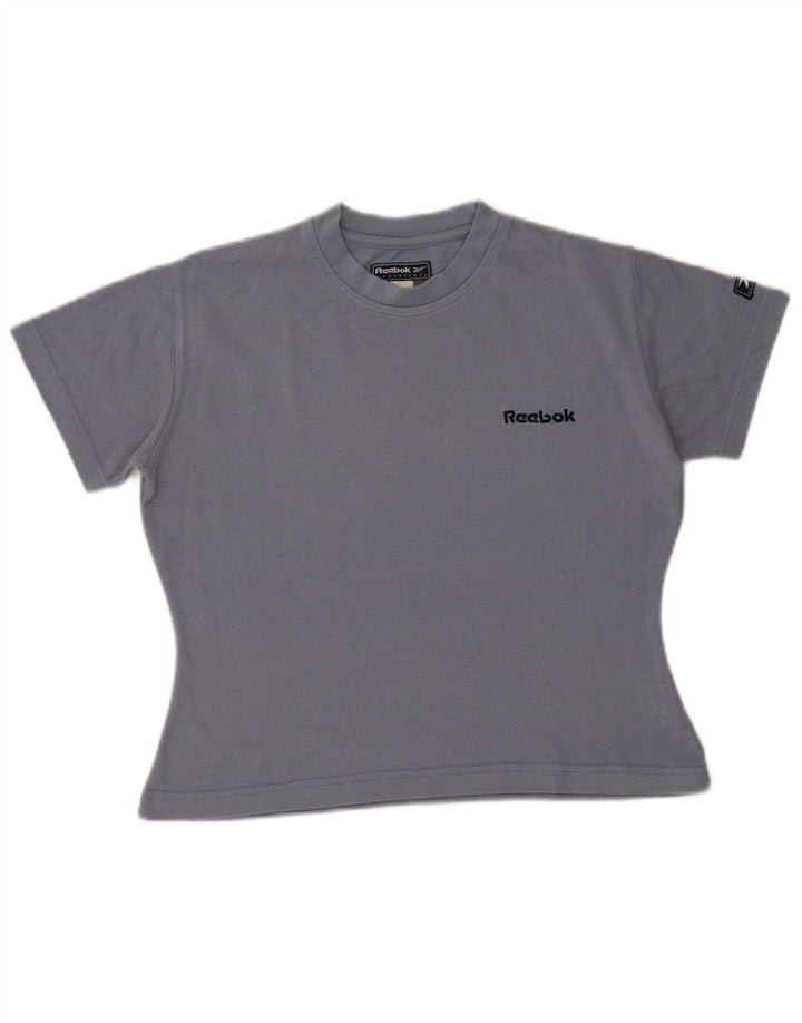 T-shirt corta Reebok da donna UK 10 piccola grigia