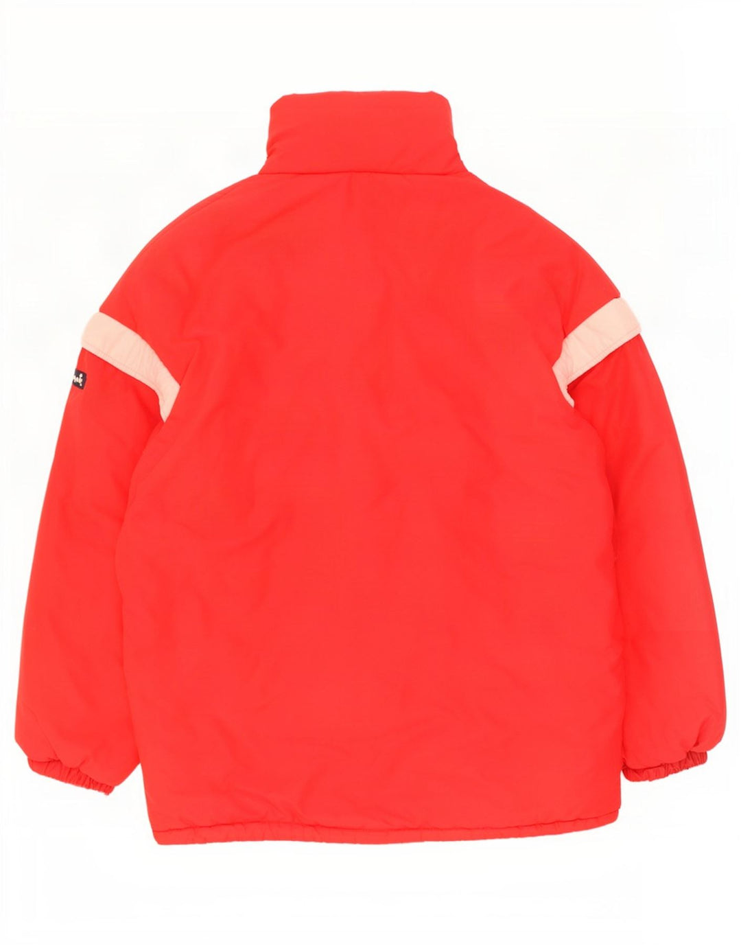Giacca imbottita con cappuccio vintage da uomo IT 52 XL Poliammide color block rosso