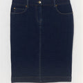 Gonna di jeans da donna Marina Yachting W28 blu navy medio