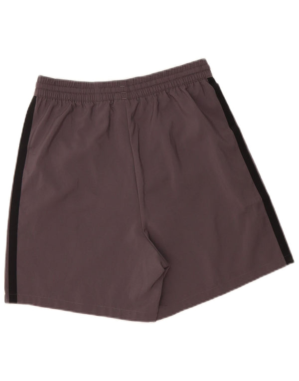 Pantaloncini sportivi da uomo ADIDAS piccoli in poliestere grigio