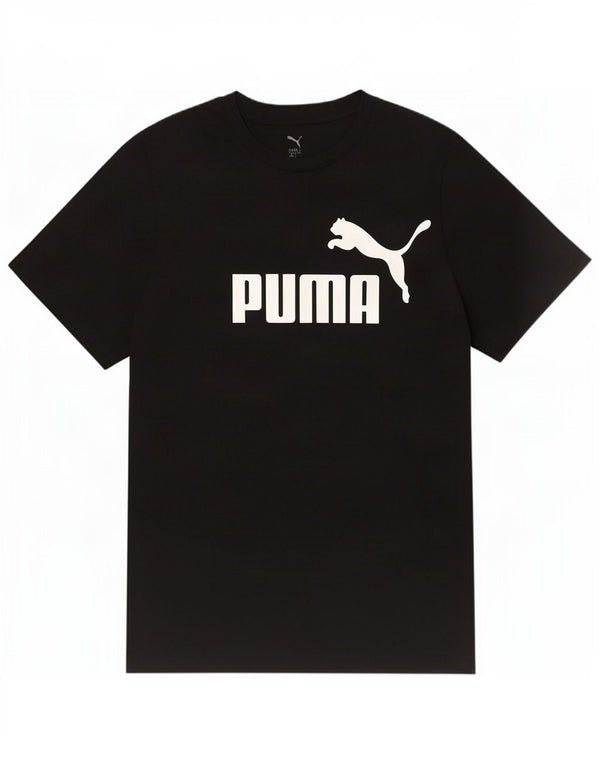 T-shirt grafica da uomo Puma Top grande in cotone nero