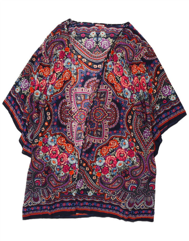 JOE BROWNS Top cardigan oversize da spiaggia da donna UK 18 XL multicolore