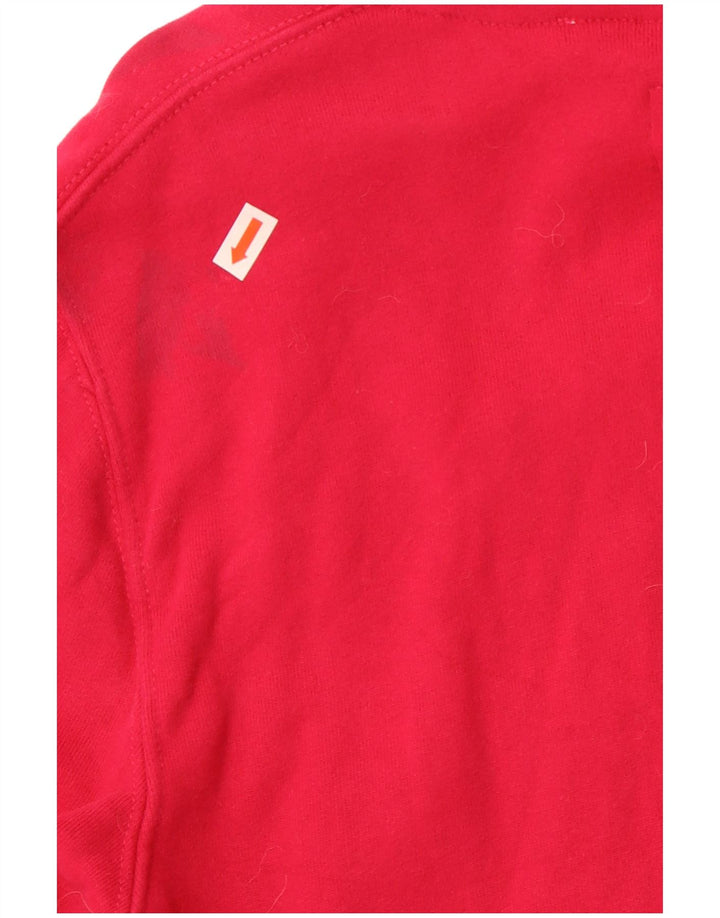 Felpa con cappuccio grafica da donna Superdry UK 14 cotone rosa medio