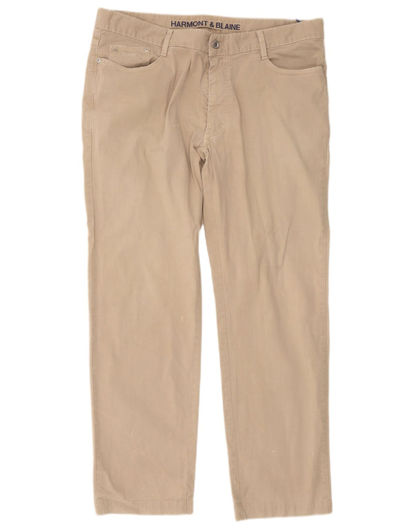 Pantaloni casual dritti da uomo Harmont & Blaine W40 L30 Beige
