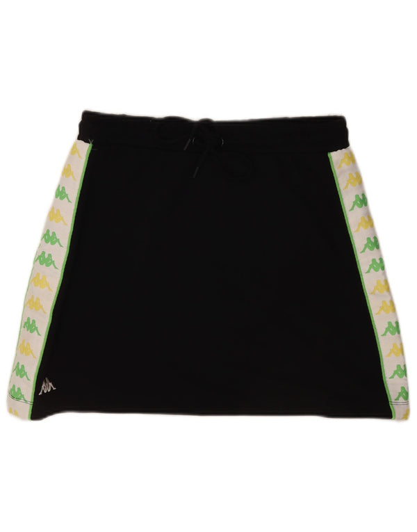 Gonna grafica da donna Kappa UK 14 Cotone color block medio nero