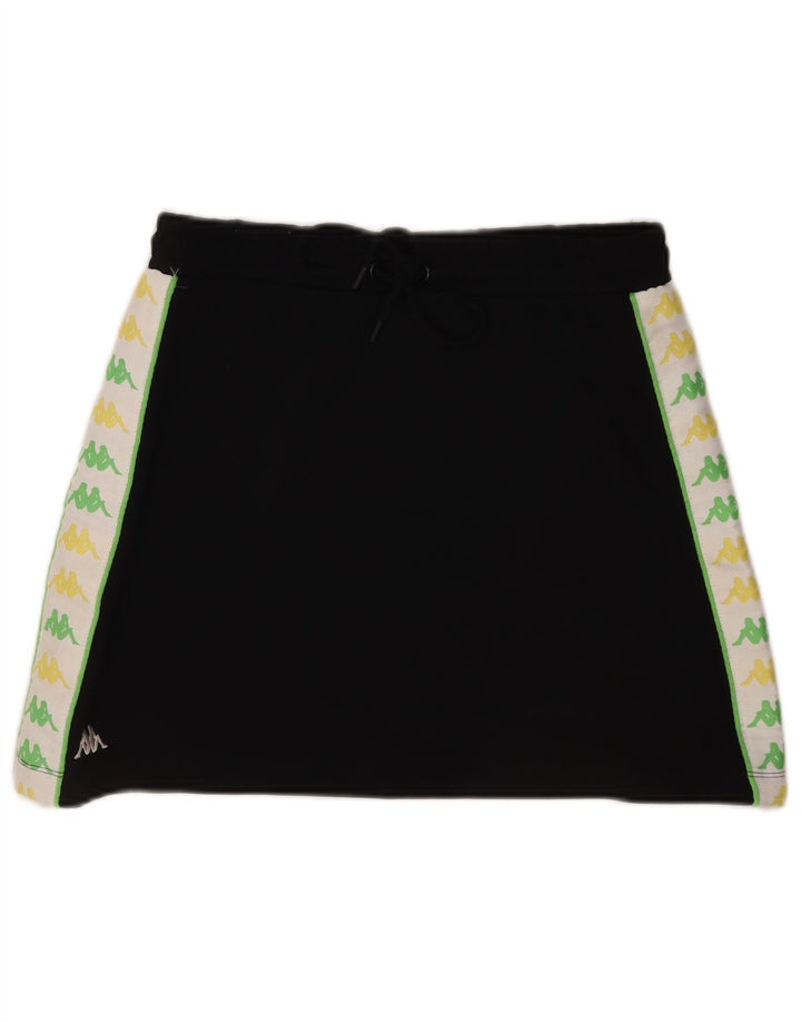 Gonna grafica da donna Kappa UK 14 Cotone color block medio nero